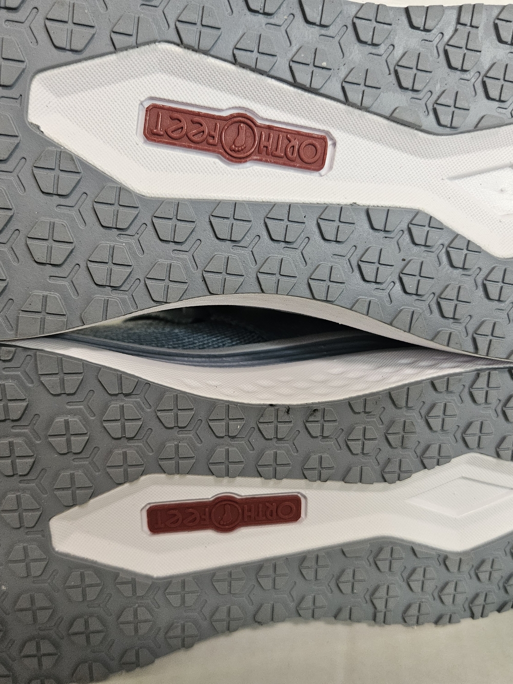 SALE!! Orthofeet Naya Hands Free Light Blue Slip-On Sneakers w/Hook & Loop Strap - Picture 3 of 11